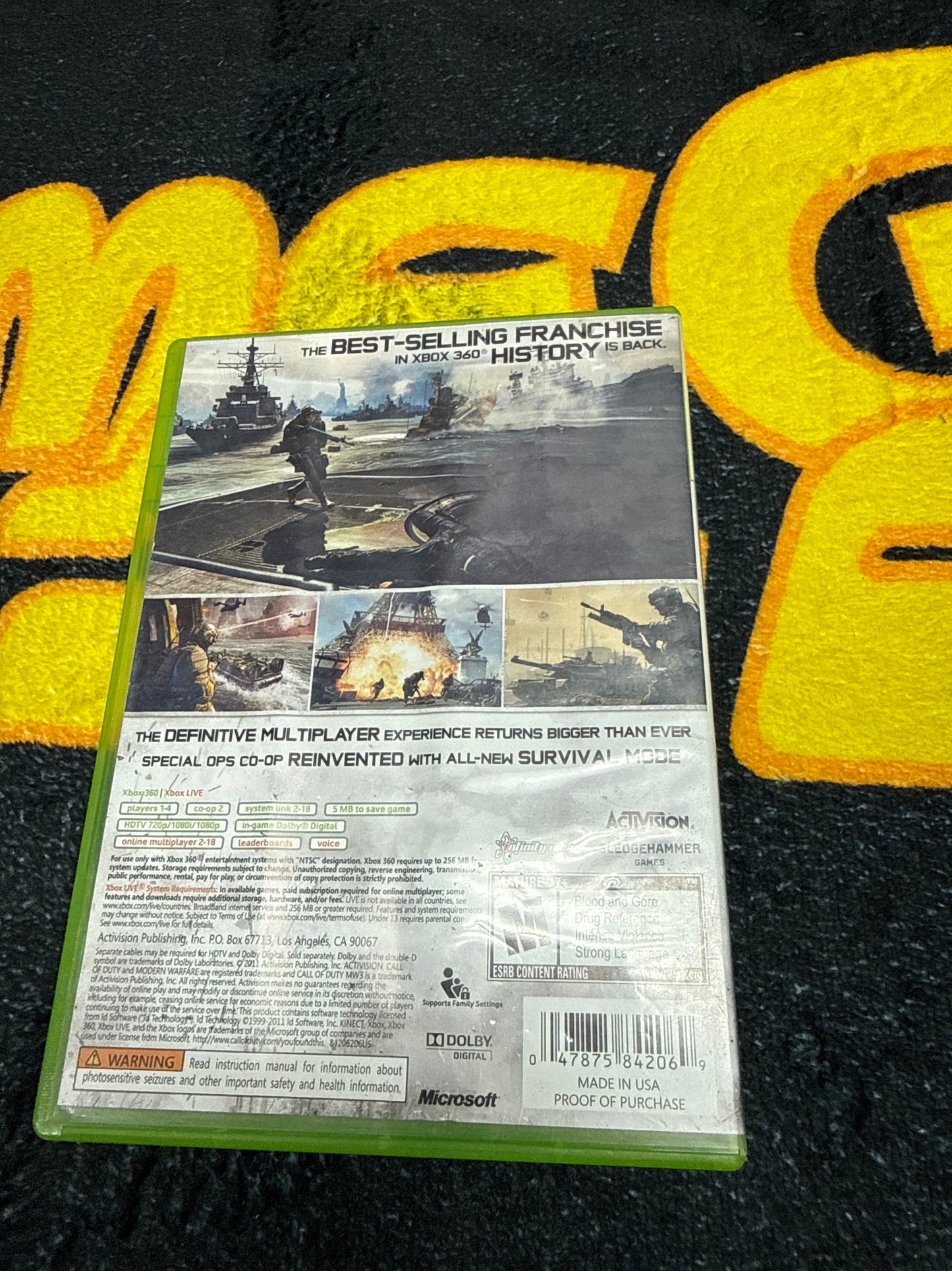 Call of Duty MW3 Modern Warfare 3 for Microsoft Xbox 360 (Used)