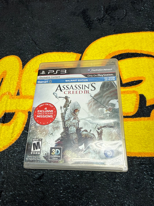 Assassins Creed III (Walmart Edition) for Sony PlayStation 3 (Used)