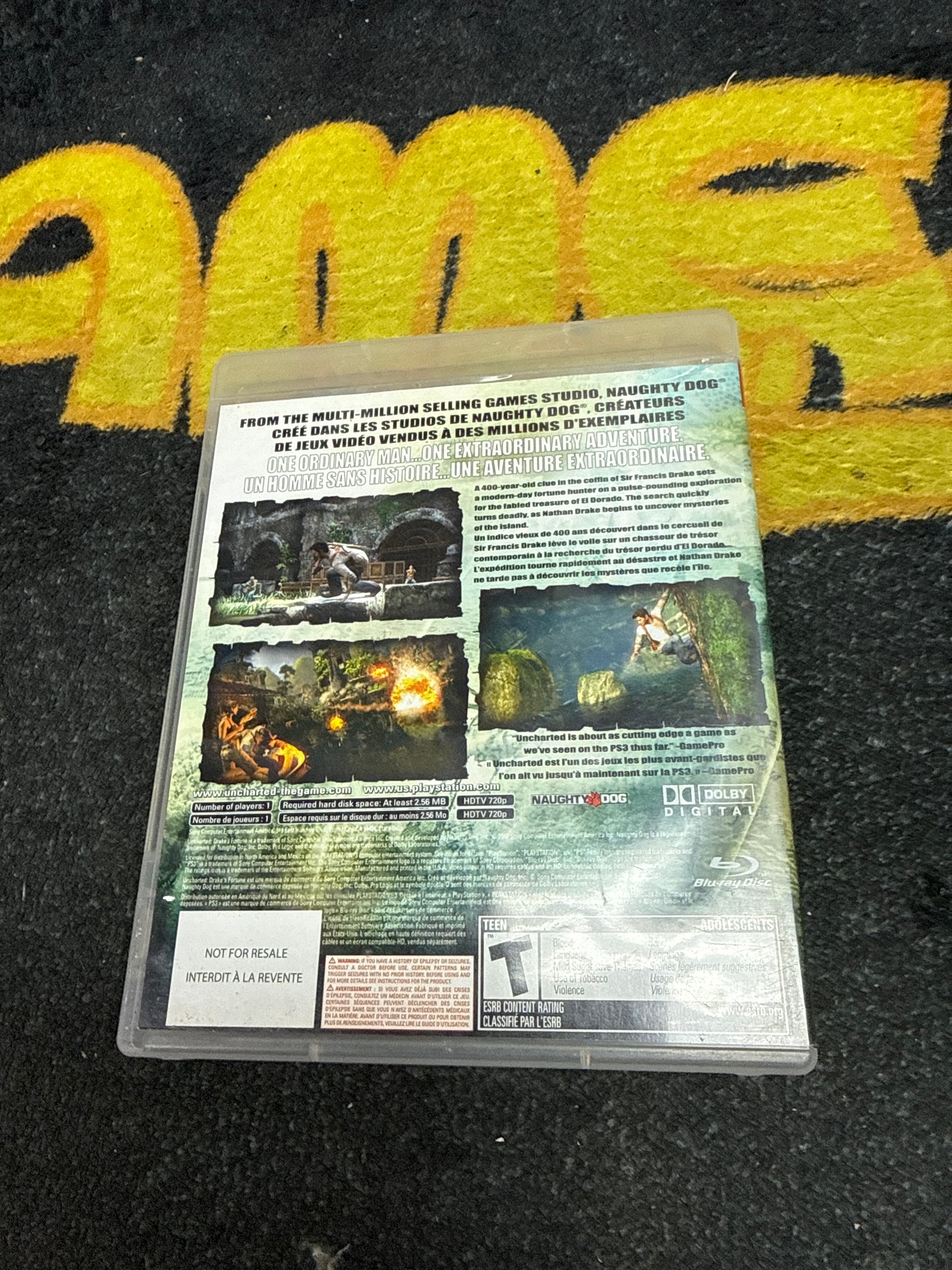 Uncharted Drake’s Fortune (Not for Resale) for Sony PlayStation 3 (Used)