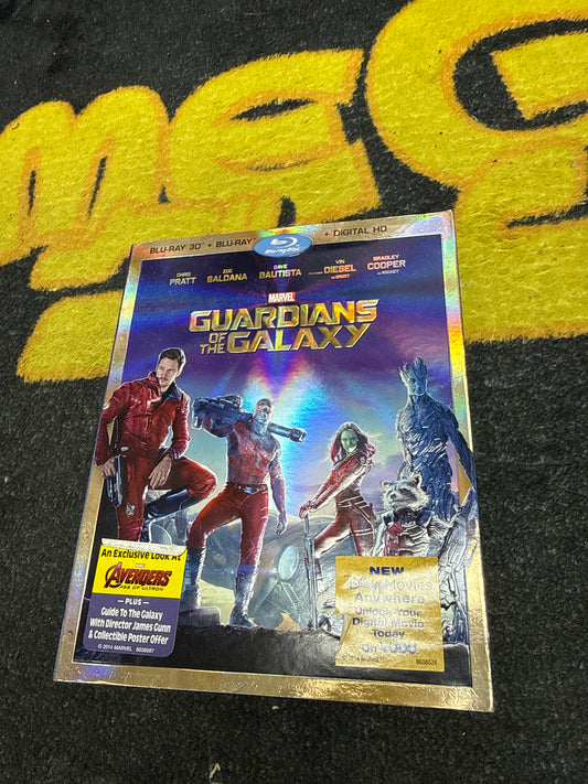 Guardians of the Galaxy 3D Blu Ray + Blu Ray with Slip Cover (Used)