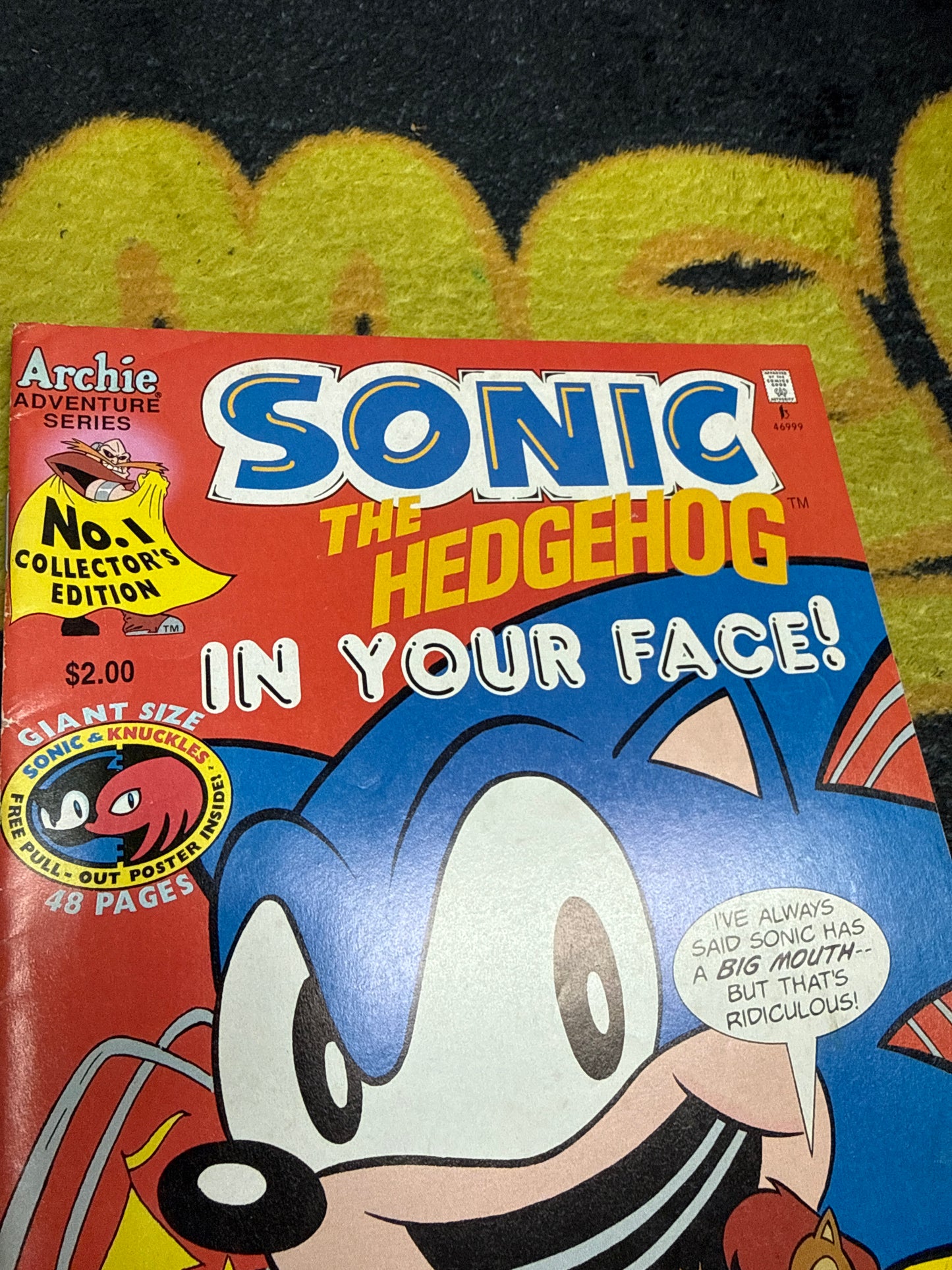 Sonic the Hedgehog In Your Face! No. 1 with Poster - Newsstand