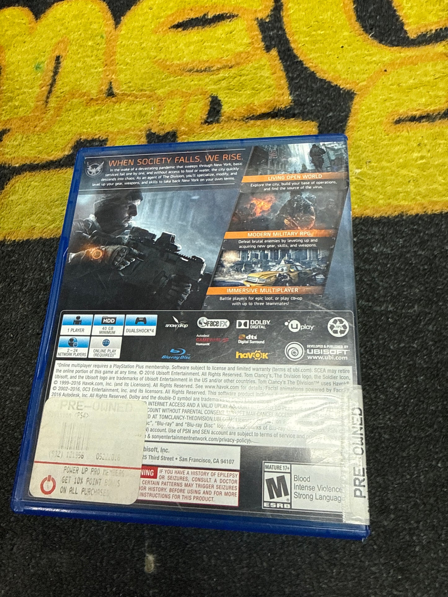 The Division (Tom Clancy’s) for Sony PlayStation 4 (Used)