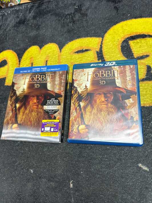 The Hobbit An Unexpected Journey 3D Blu Ray with Lenticular Slip Cover (Used)