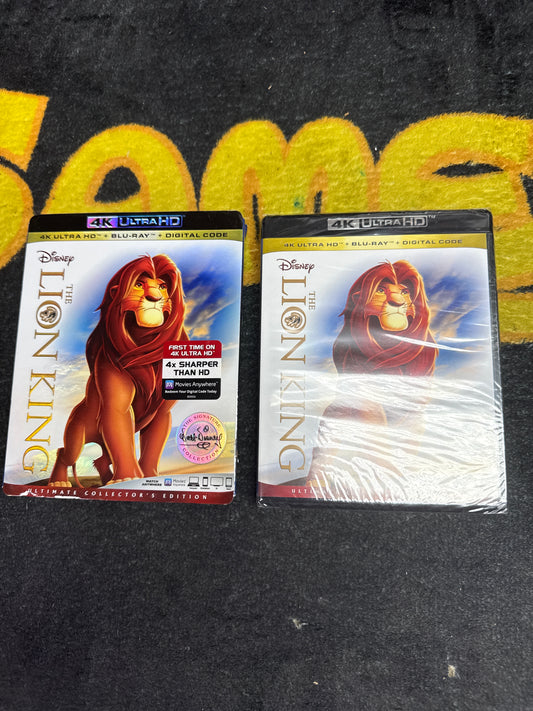 The Lion King 4K + Blu Ray with Slip Cover (New)