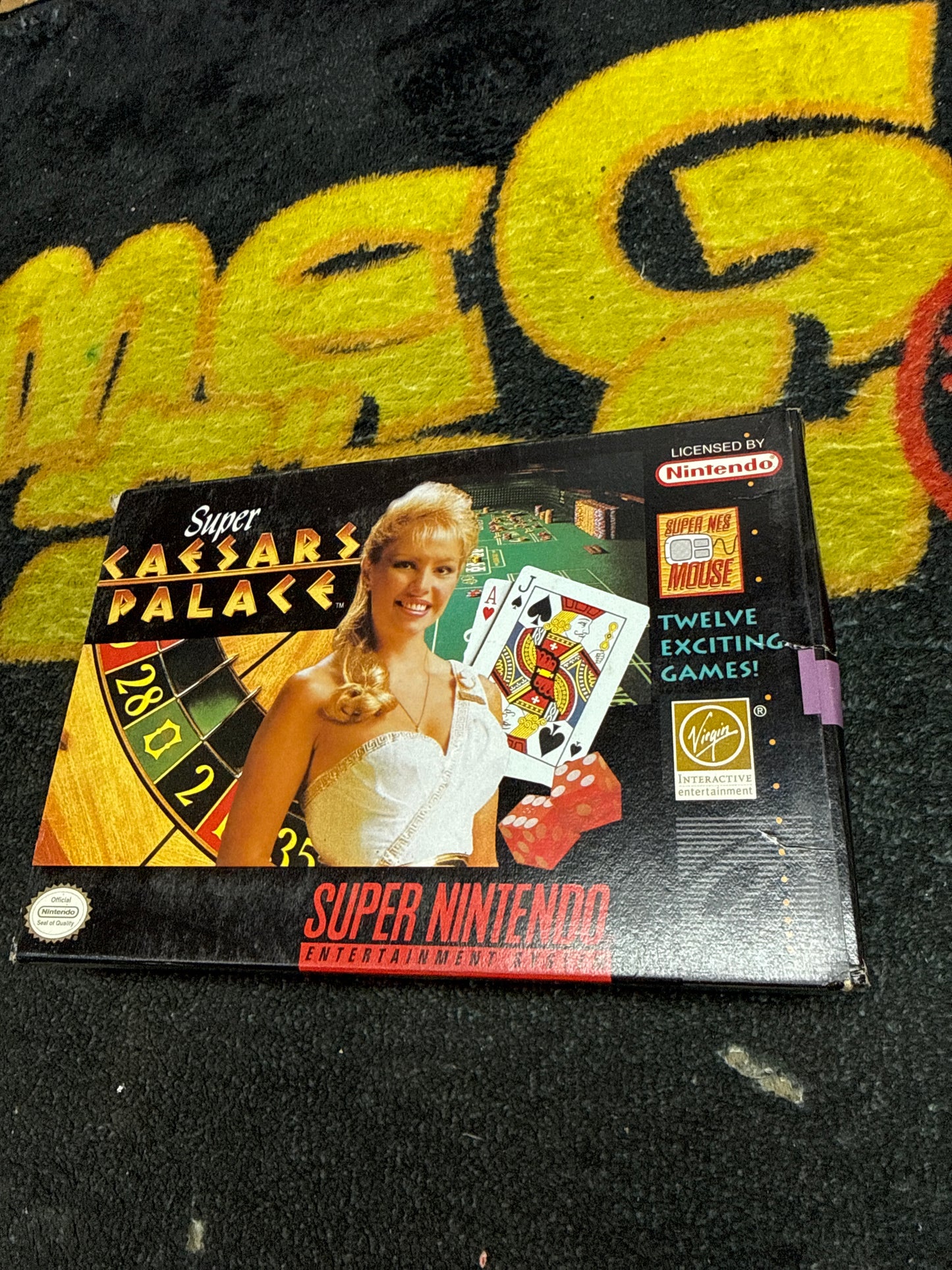 Super Caesar’s Palace for Super Nintendo SNES (Used)