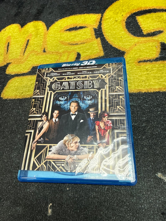 The Great Gatsby 3D Blu Ray + Blu Ray + DVD (Used)