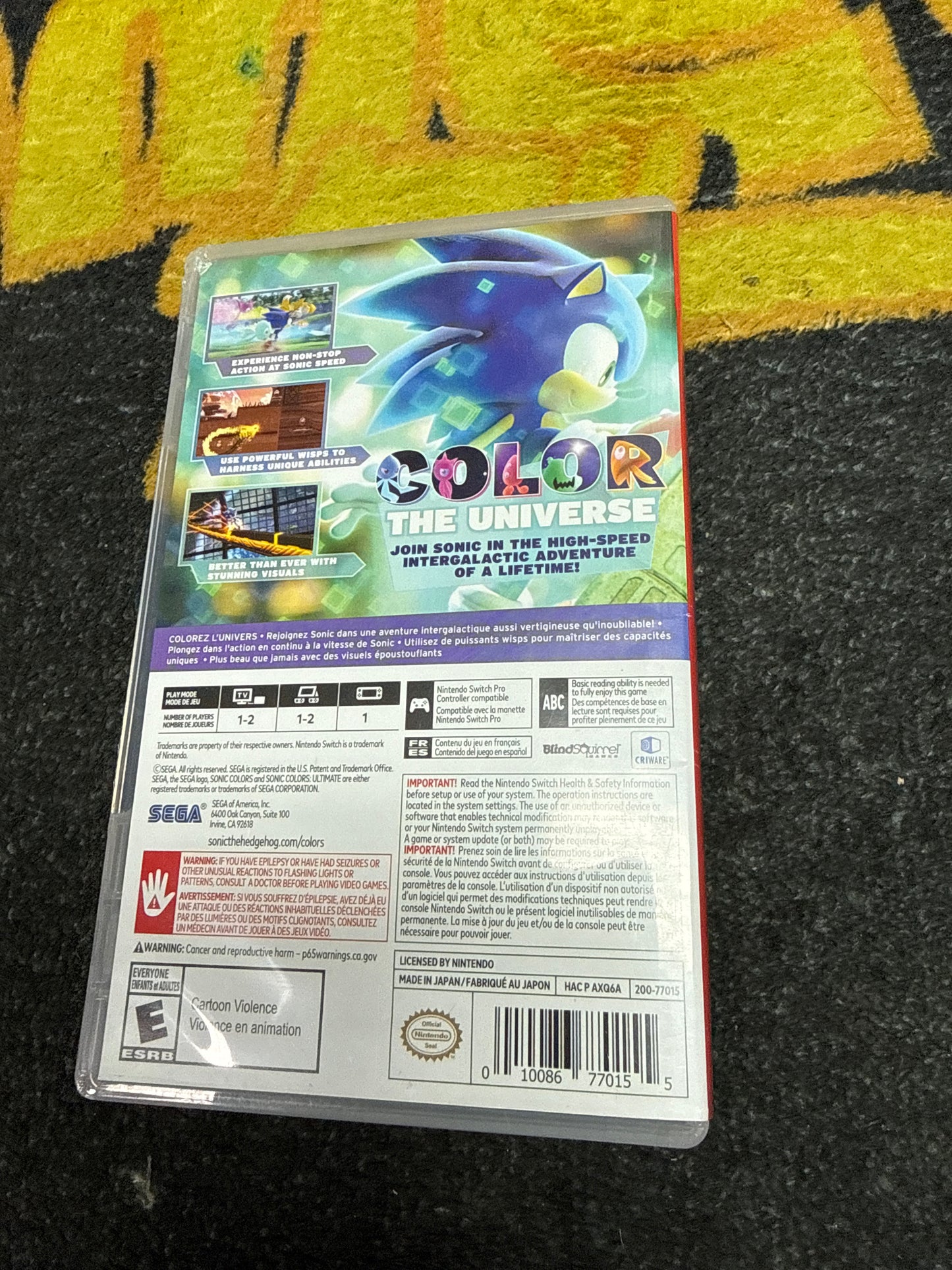 Sonic Colors Ultimate for Nintendo Switch (Used)