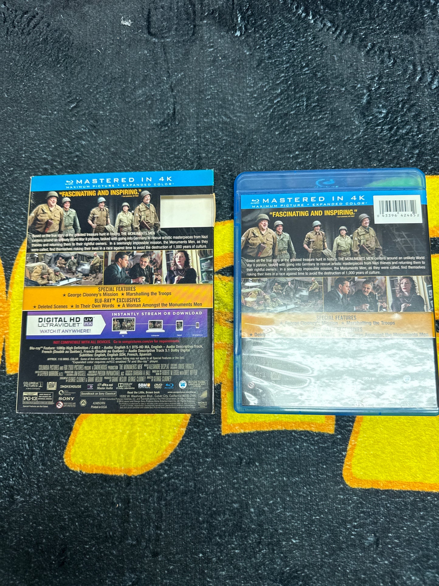 The Monuments Men with Slip Cover Blu Ray + DVD (Used)