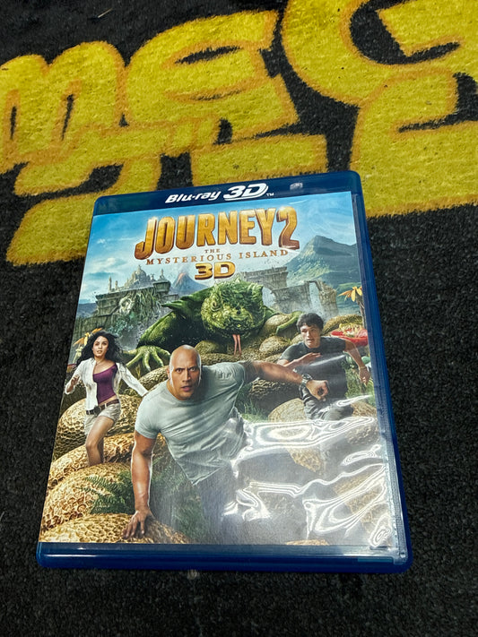 Journey 2 The Mysterious Island 3D Blu Ray + Blu Ray + DVD (Used)