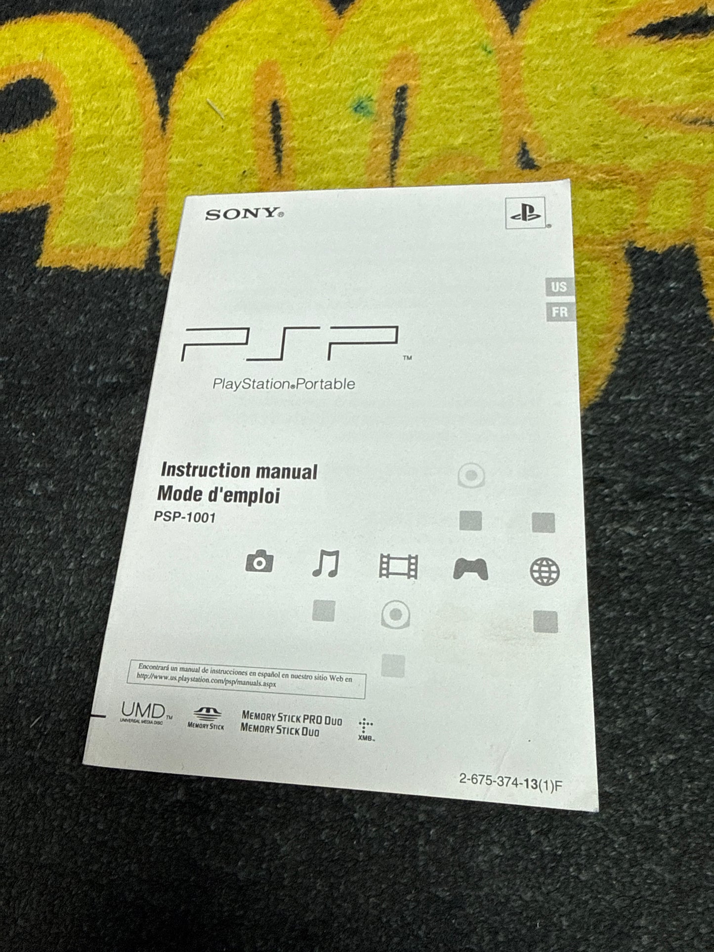 Sony PSP 1000 (PSP-1001) Instruction Manual (Used)