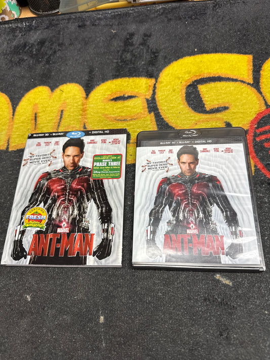Ant-Man 3D Blu Ray + Blu Ray with Slip Cover (Used)