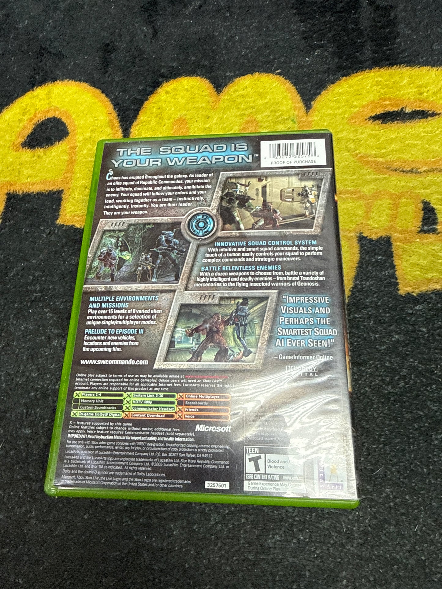 Star Wars Republic Commando with Warranty Card for Microsoft Xbox (Used)