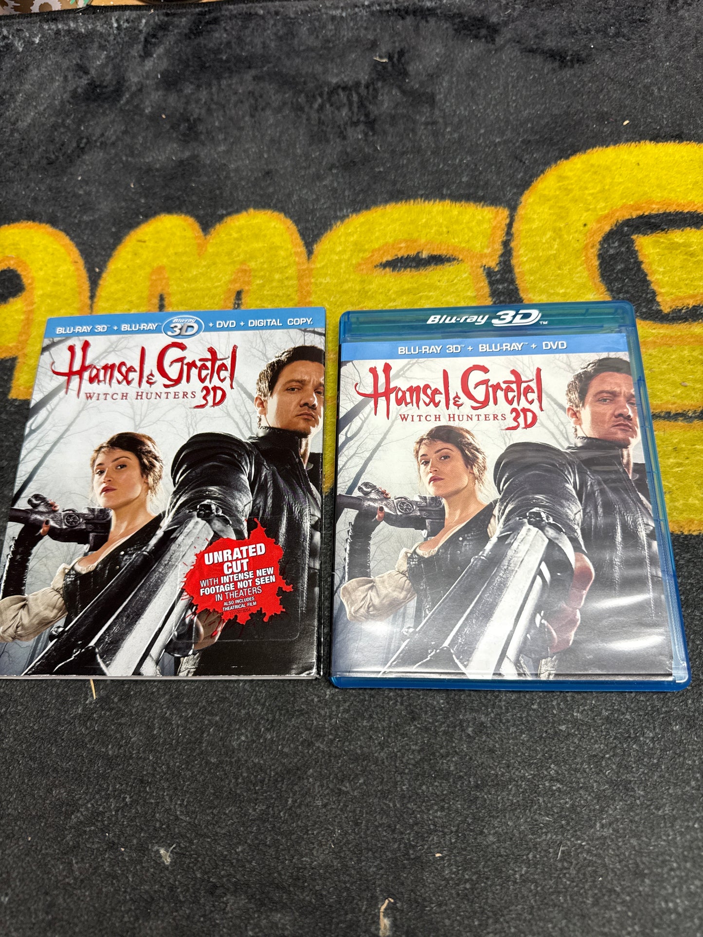 Hansel & Gretel Witch Hunters 3D Blu Ray + Blu Ray with Slip Cover (Used)