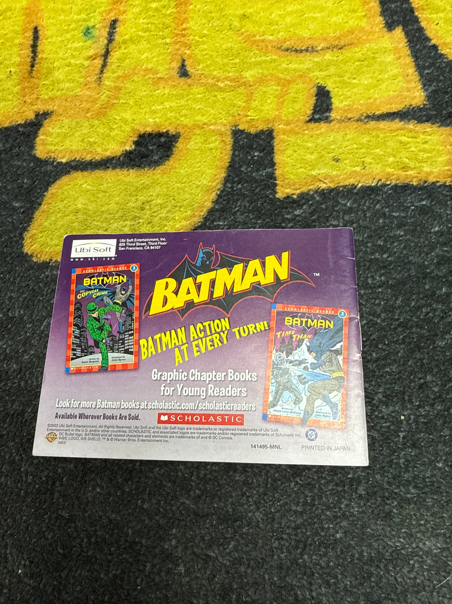 Batman Rise of Sin Tzu INSTRUCTIONS ONLY for Nintendo Gameboy Advance (Used)