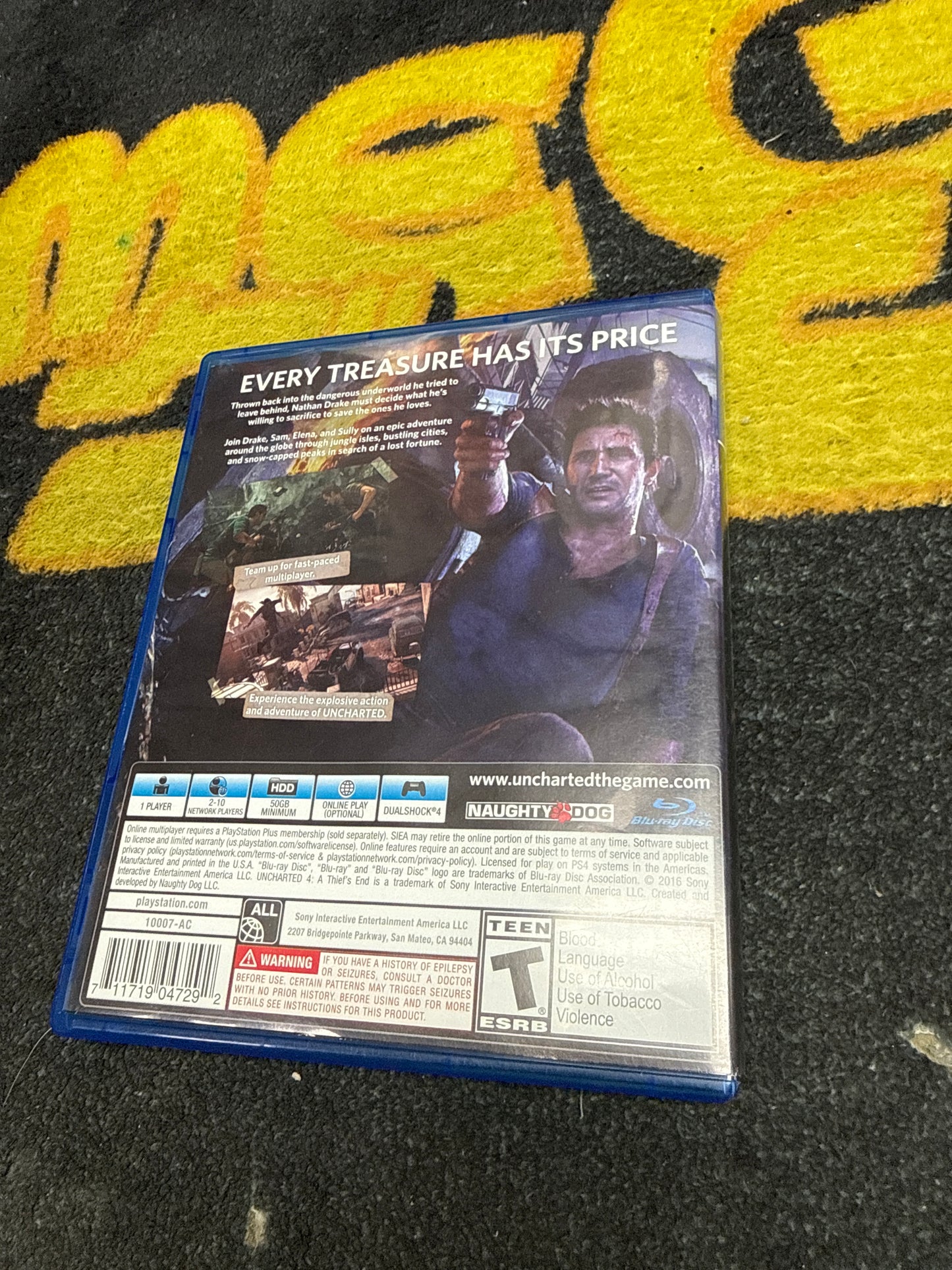 Uncharted 4 A Thief’s End for Sony PlayStation 4 (Used)