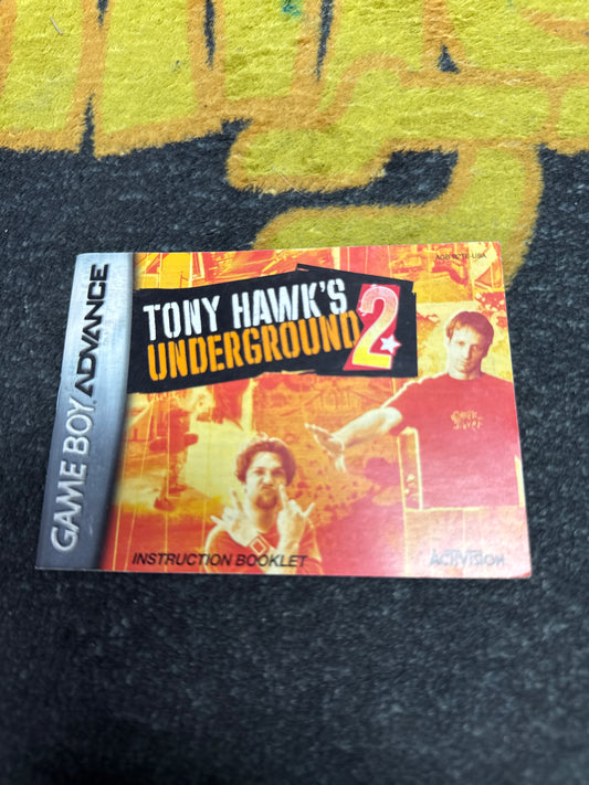 Tony Hawk’s Underground 2 INSTRUCTIONS ONLY for Nintendo Gameboy Advance (Used)