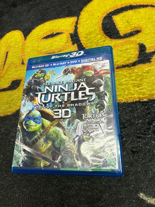 Teenage Mutant Ninja Turtles Out of the Shadows 3D Blu Ray + Blu Ray + DVD (Used)