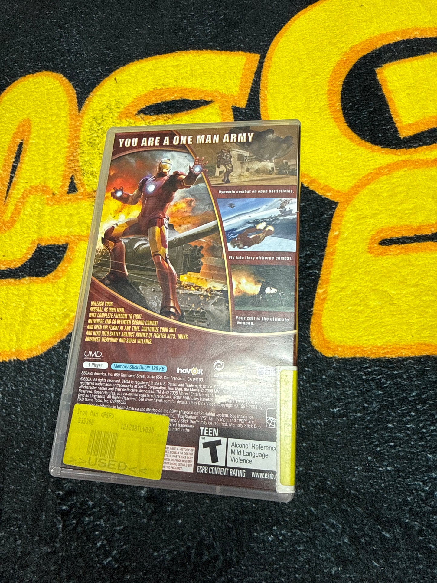 Iron Man for Sony PSP (Used)