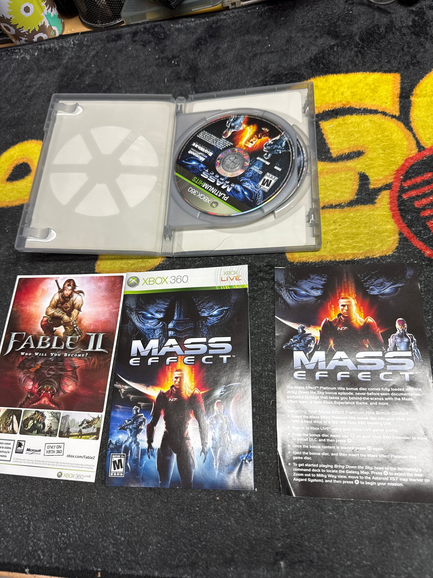 Mass Effect Platinum Hits for Microsoft Xbox 360 (Used) with Inserts