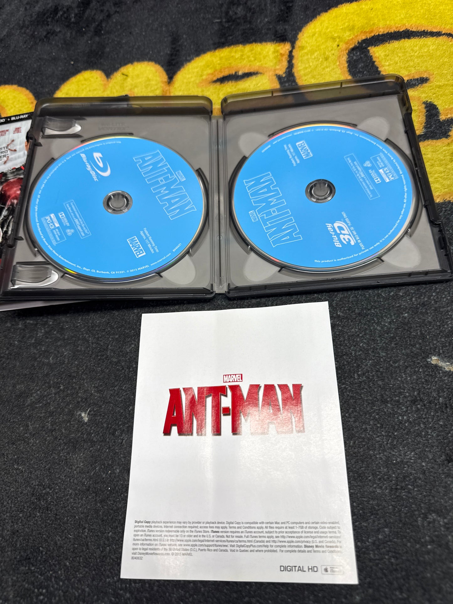 Ant-Man 3D Blu Ray + Blu Ray with Slip Cover (Used)