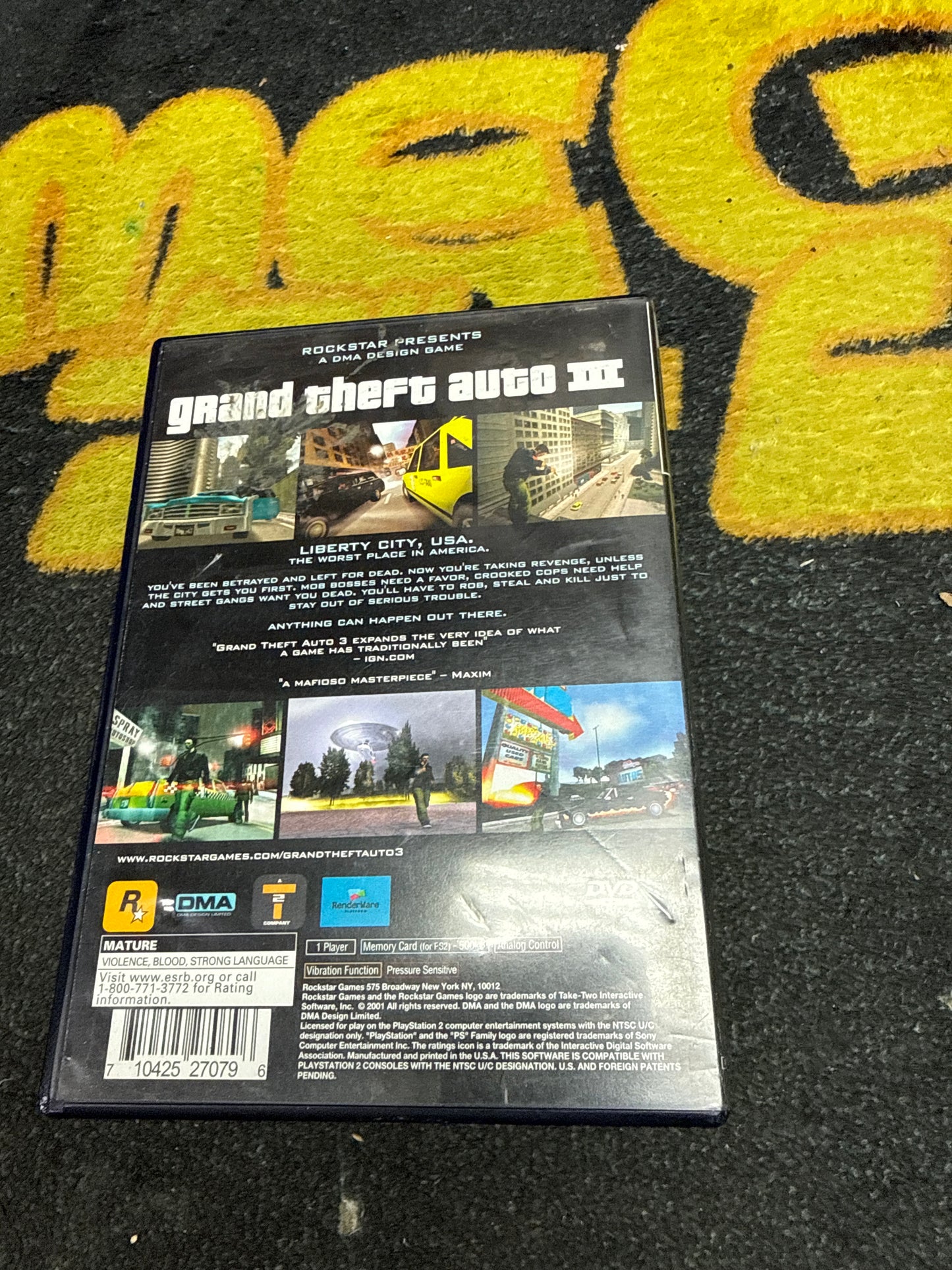 Grand Theft Auto III for Sony PlayStation 2 (Used)