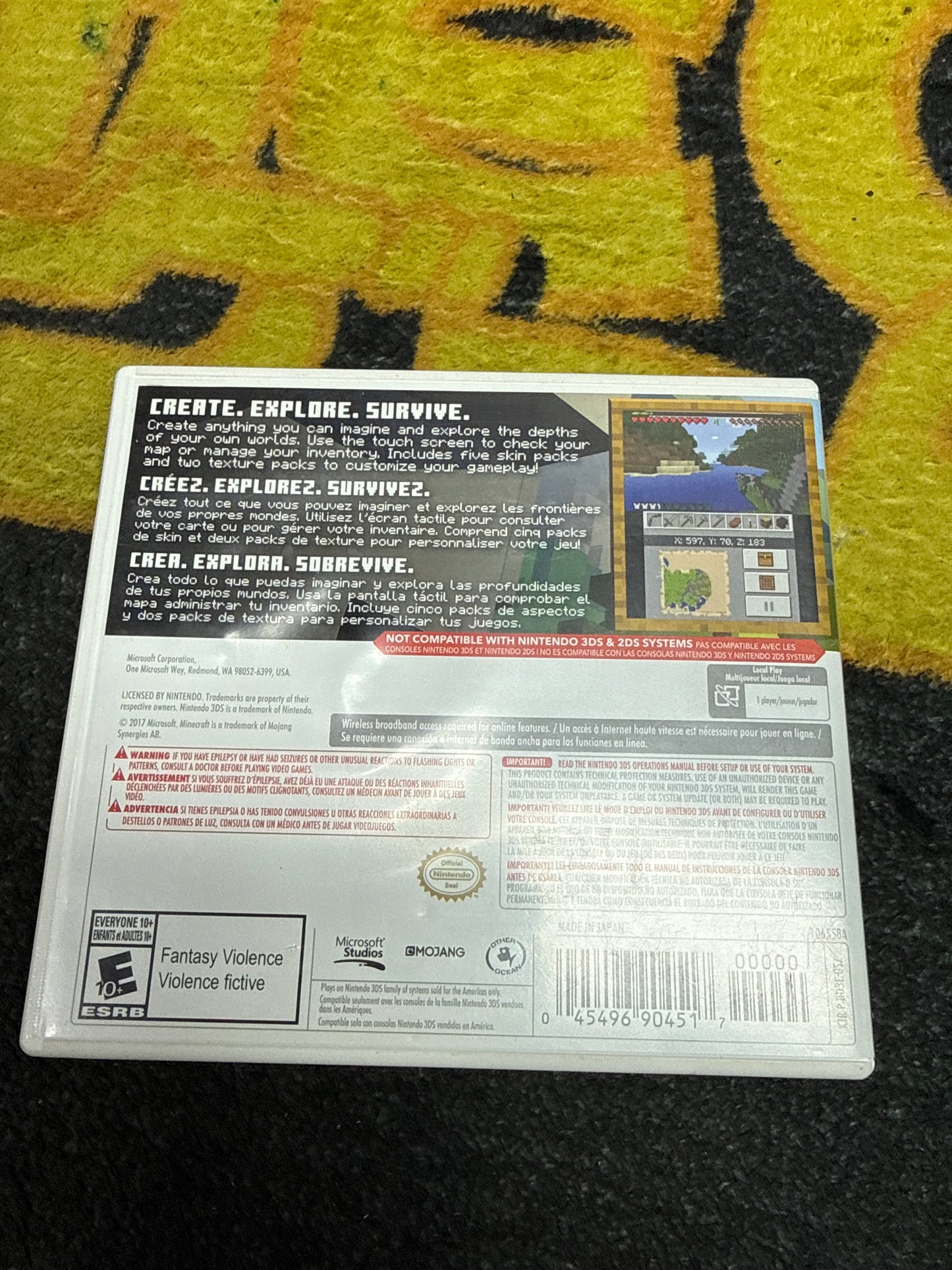Minecraft for NEW Nintendo 3DS (Used)