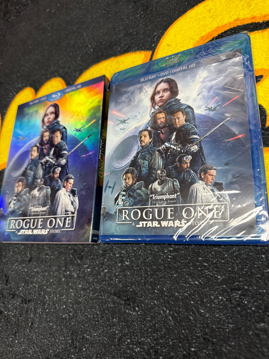 Rogue One A Star Wars Story with Slip Cover Blu Ray + DVD (New)