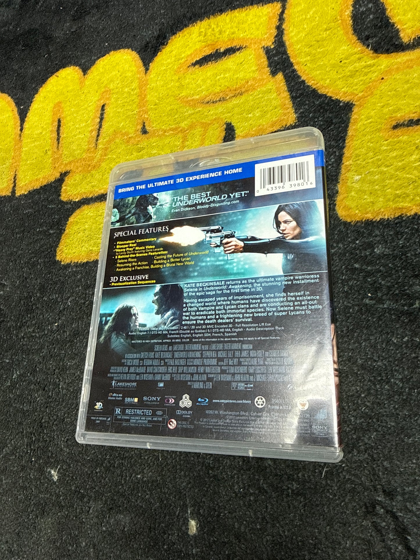 Underworld Awakening 3D Blu Ray (Used)