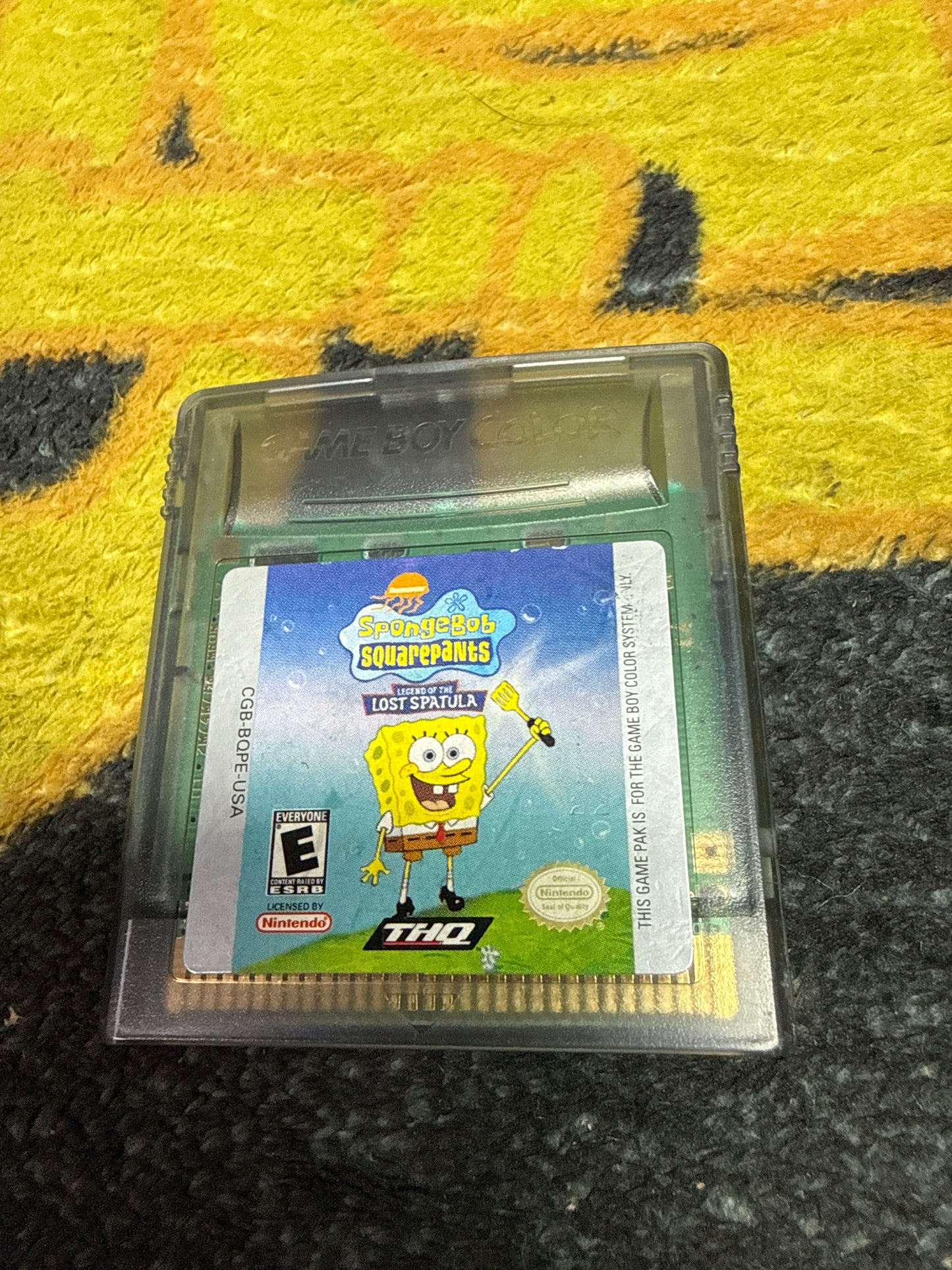 SpongeBob SquarePants Legend of the Lost Spatula for Nintendo Gameboy Color (Used)