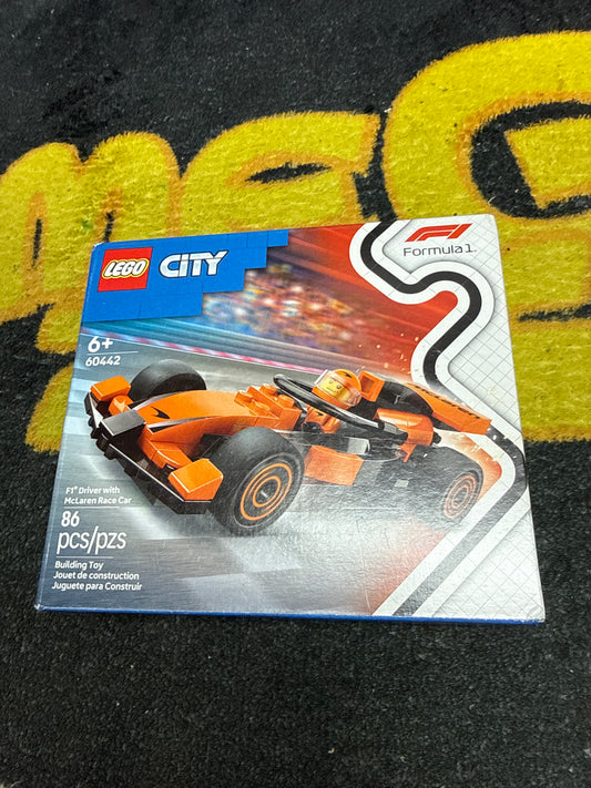 Lego City F1 Driver with McLaren Race Car Lego 60442 (New)