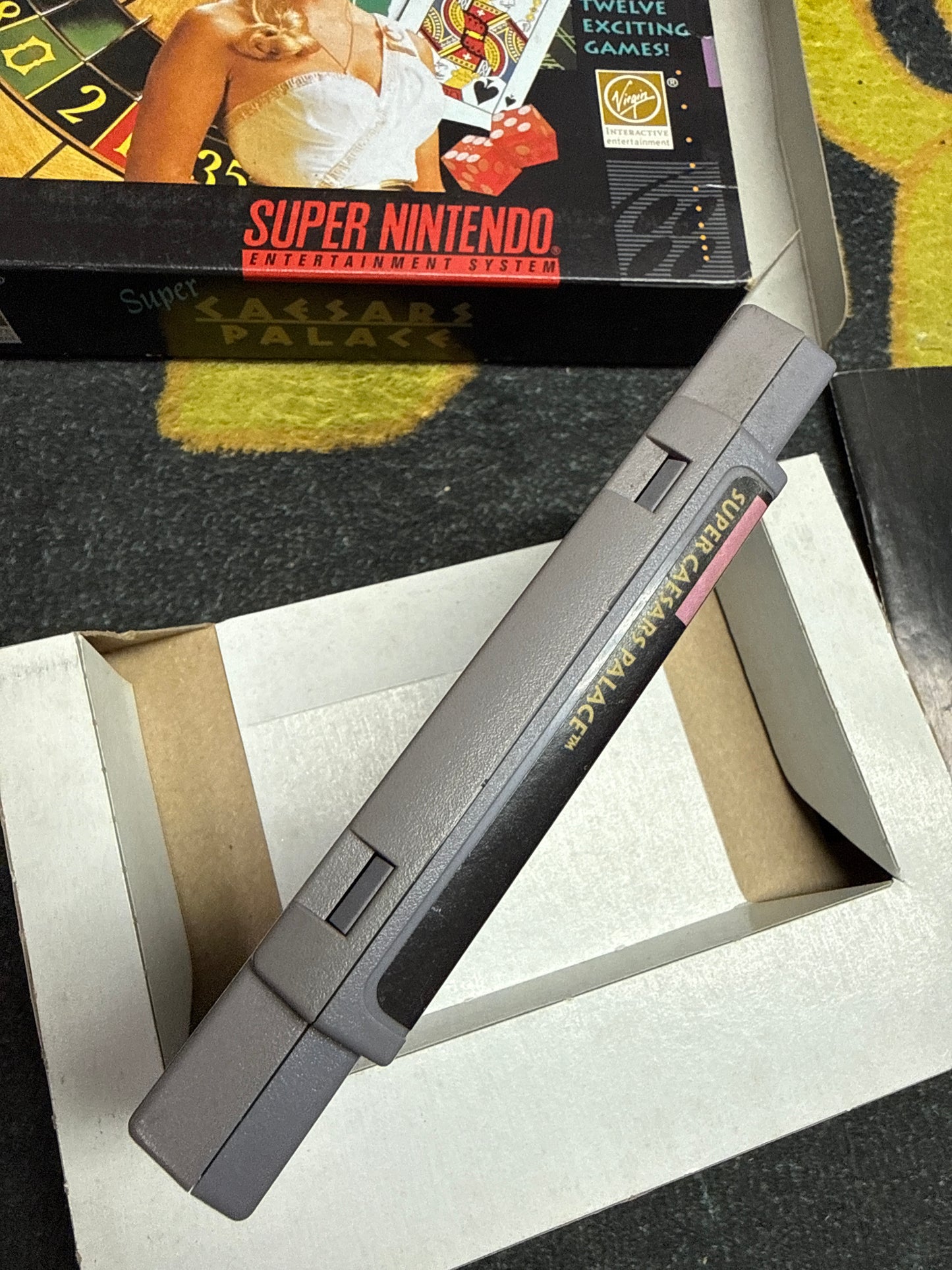 Super Caesar’s Palace for Super Nintendo SNES (Used)