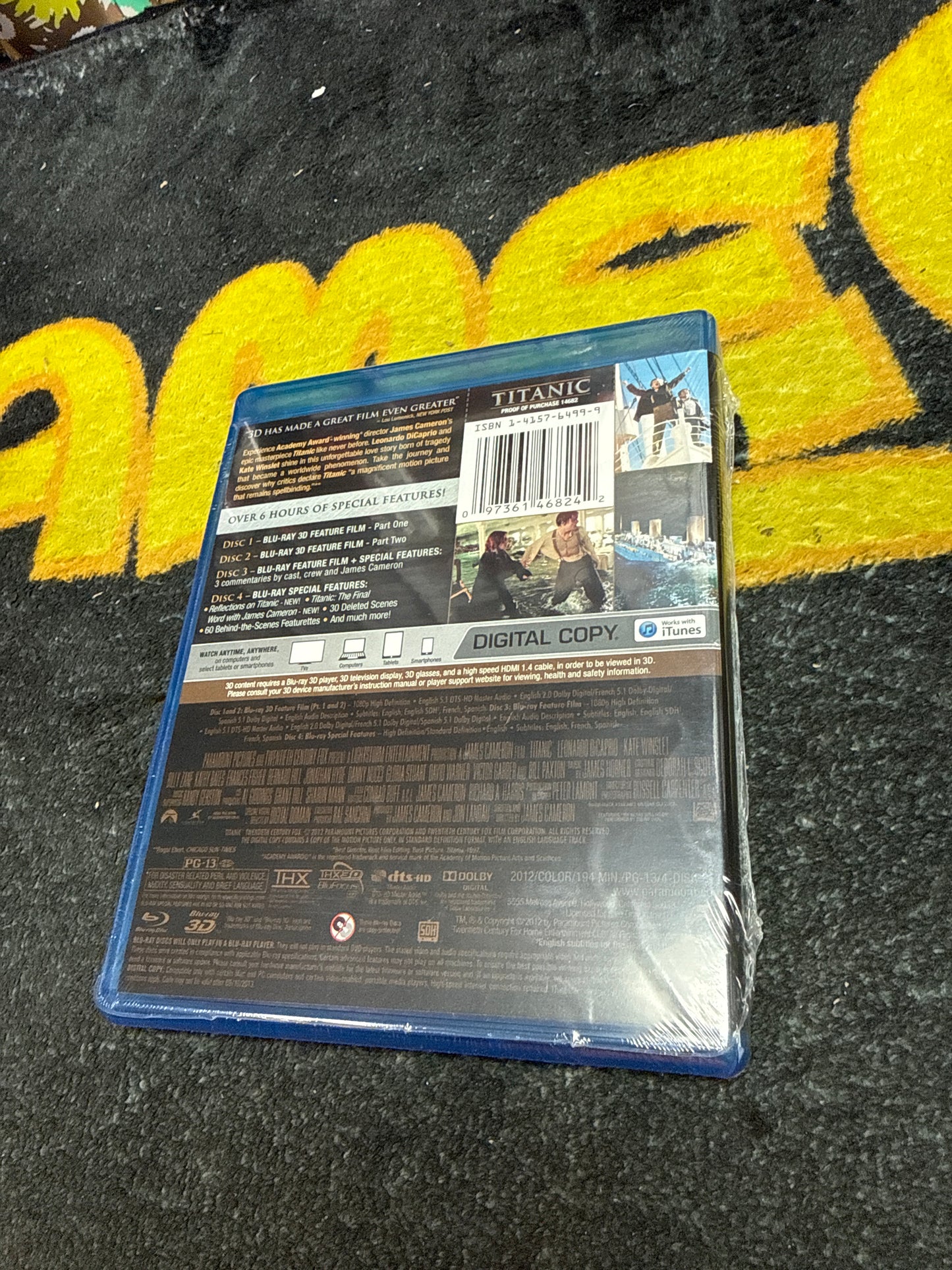 Titanic Limited Edition 3D Blu Ray + Blu Ray (New)
