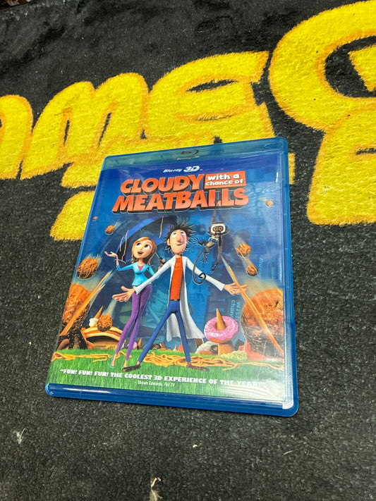 Cloudy With a Chance of Meatballs 3D Blu Ray (Used)