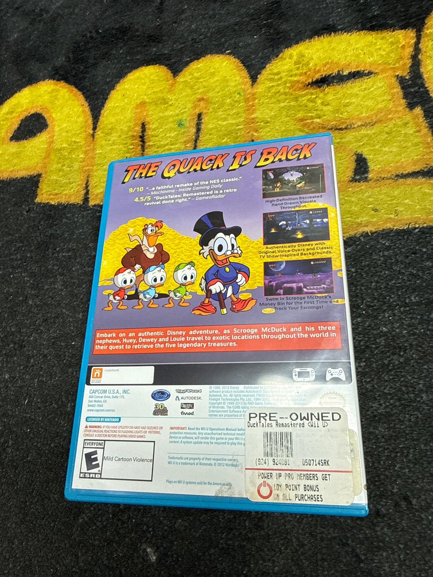 DuckTales Remastered (Disney) for Nintendo WiiU (Used)