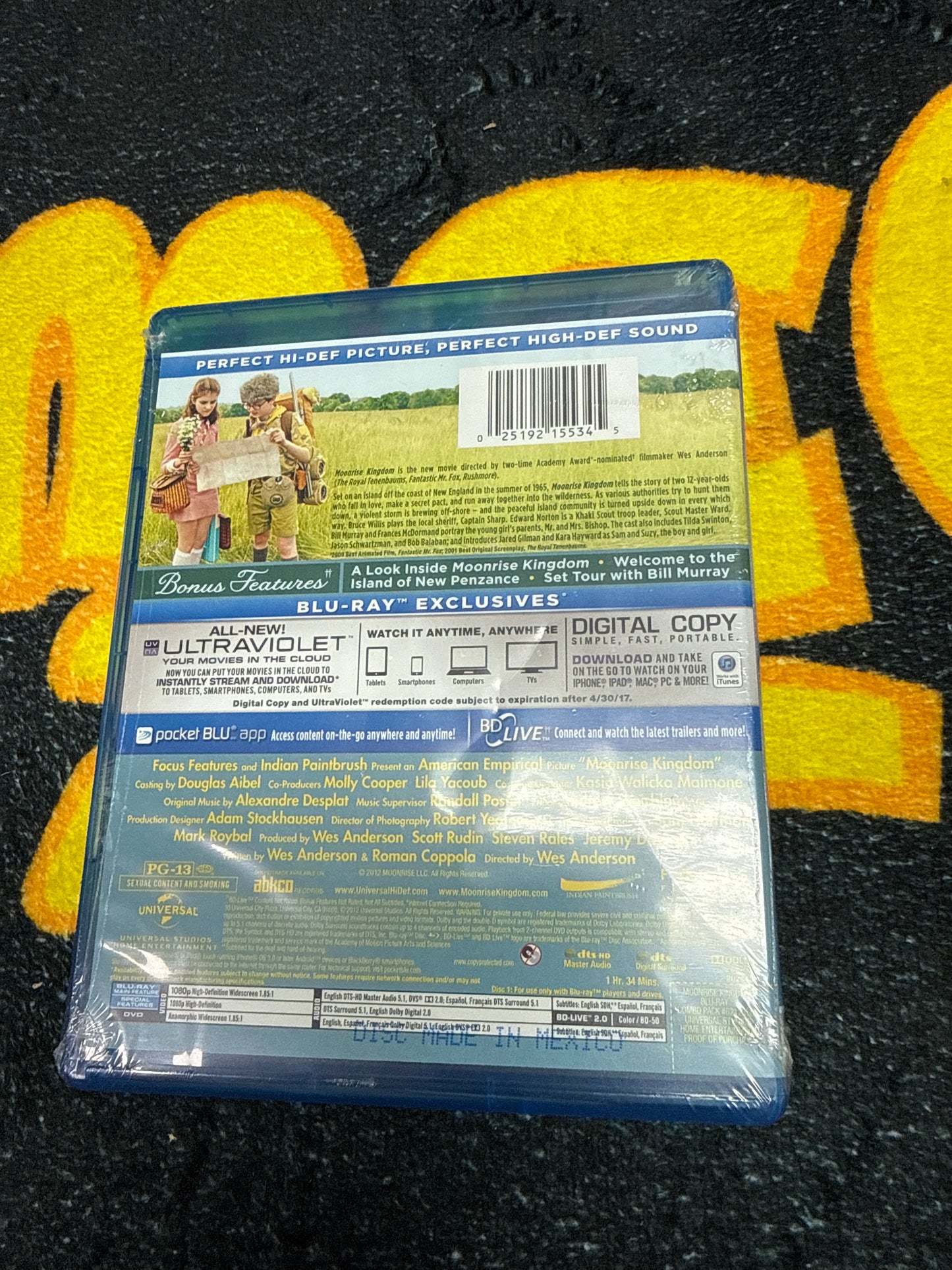 Moonrise Kingdom Blu Ray + DVD (New)