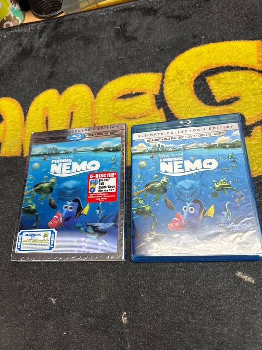 Finding Nemo Ultimate Collector’s Edition 3D Blu Ray + Blu Ray + DVD with Lenticular Slip (Used)