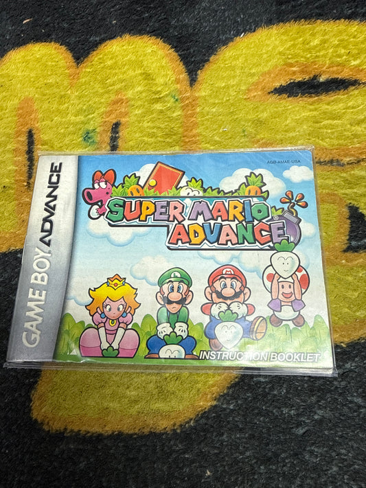 Super Mario Advance INSTRUCTIONS ONLY for Nintendo Gameboy Advance (Used)