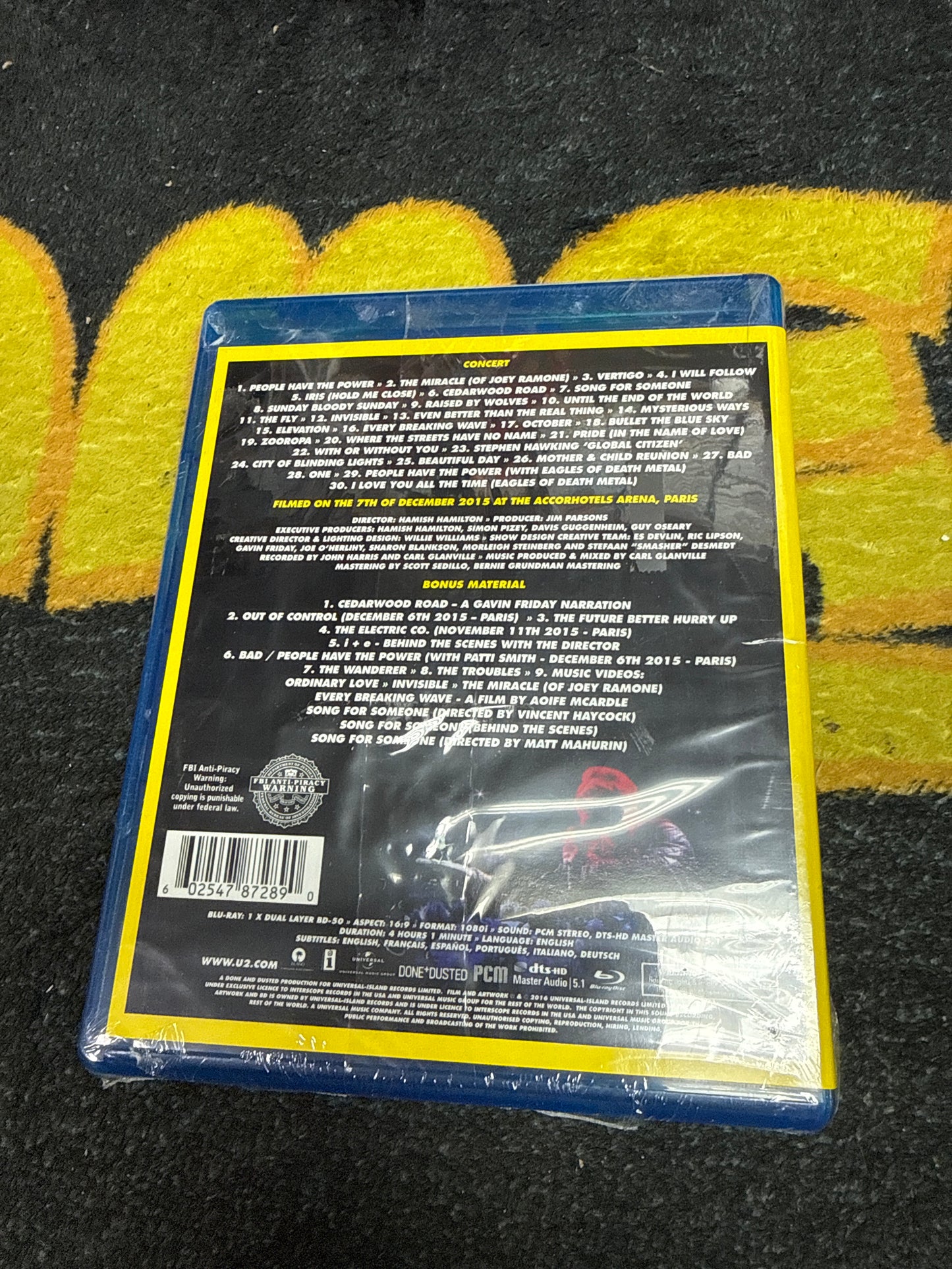 U2 Innocence + Experience Live in Paris Blu Ray (New)