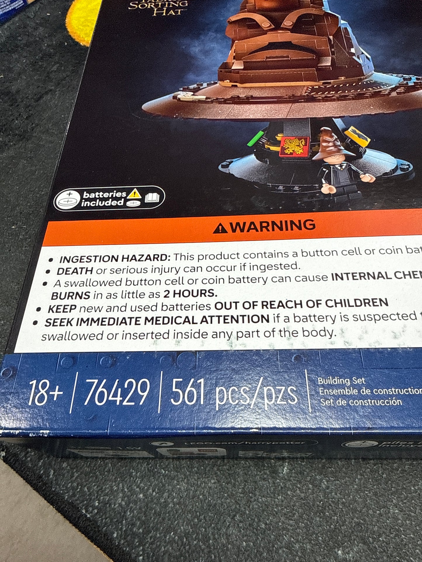 Harry Potter Talking Sorting Hat Lego 76429 (New)
