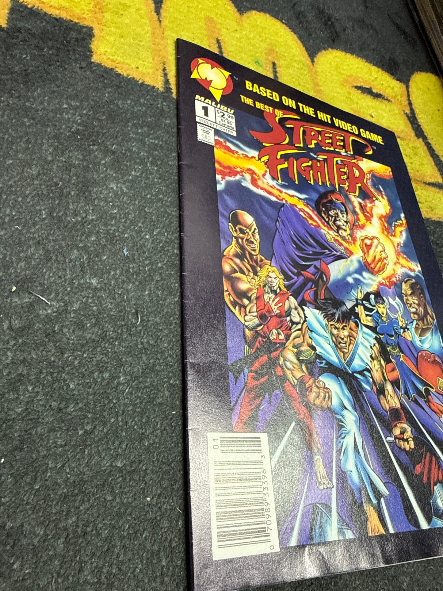 Street Fighter (The Best of) #1 Malibu Comics Newsstand Edition