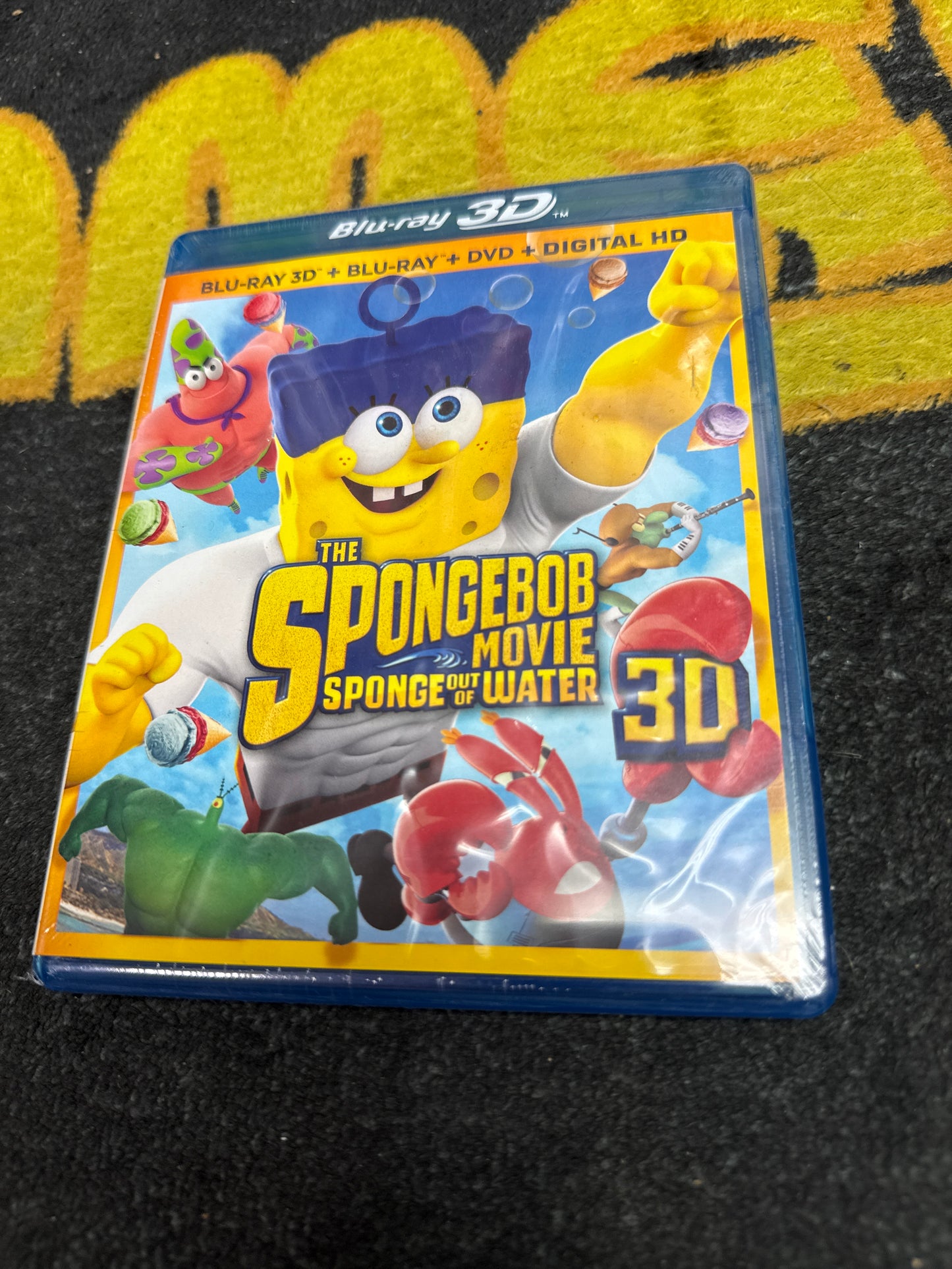 SpongeBob Movie Sponge Out of Water 3D Blu Ray Blu Ray + DVD (New)