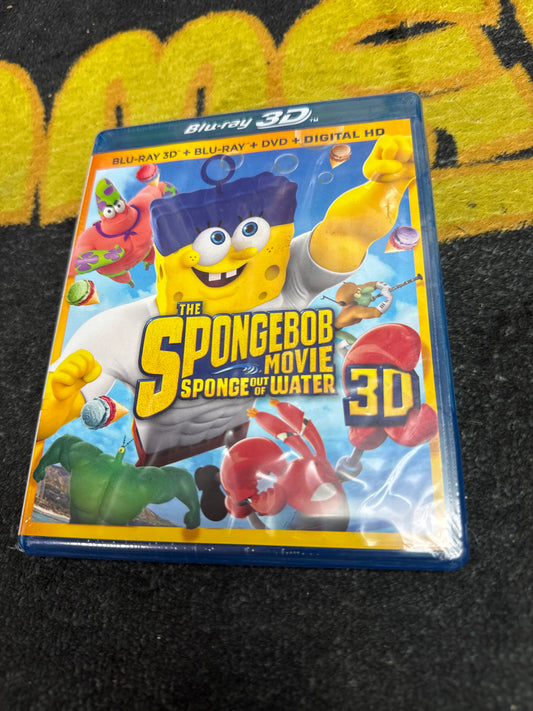 SpongeBob Movie Sponge Out of Water 3D Blu Ray Blu Ray + DVD (New)