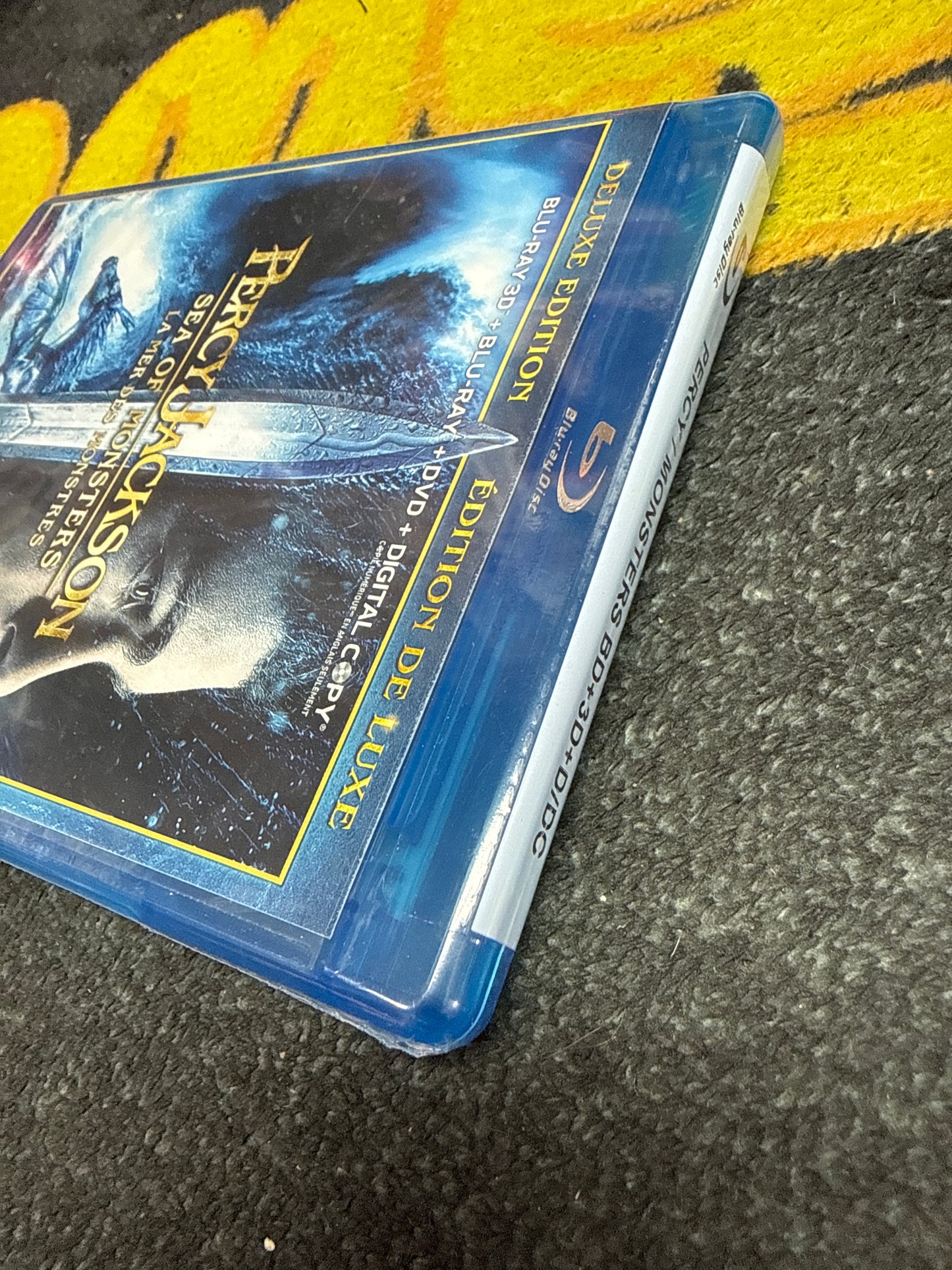 Percy Jackson Sea of Monsters 3D Blu Ray + Blu Ray + DVD + Digital (New)