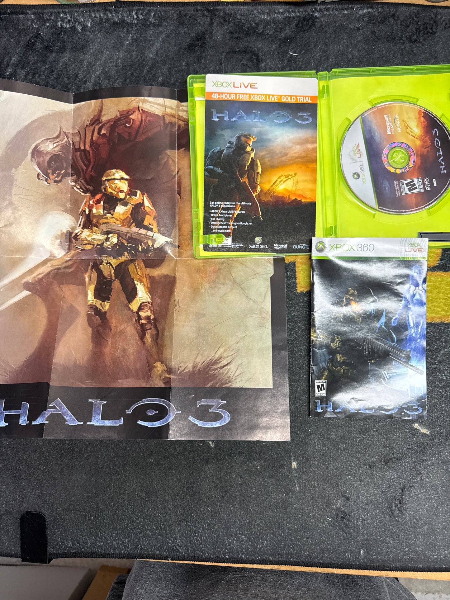 Halo 3 (with poster) for Microsoft Xbox 360 (Used)