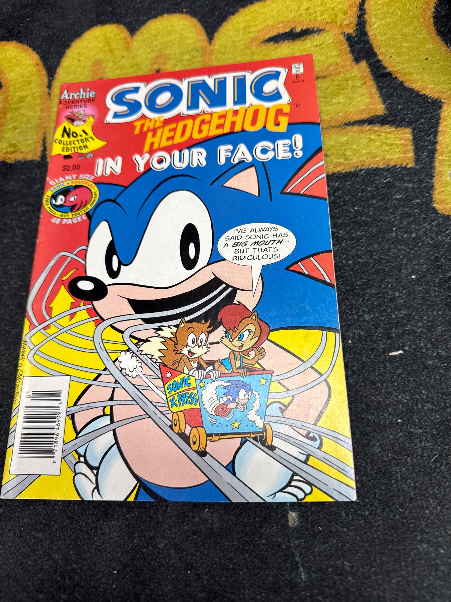 Sonic the Hedgehog In Your Face! No. 1 with Poster - Newsstand