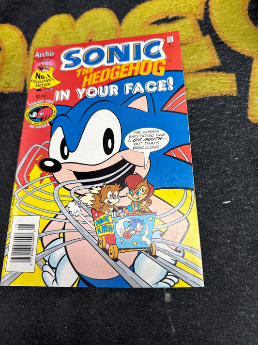 Sonic the Hedgehog In Your Face! No. 1 with Poster - Newsstand