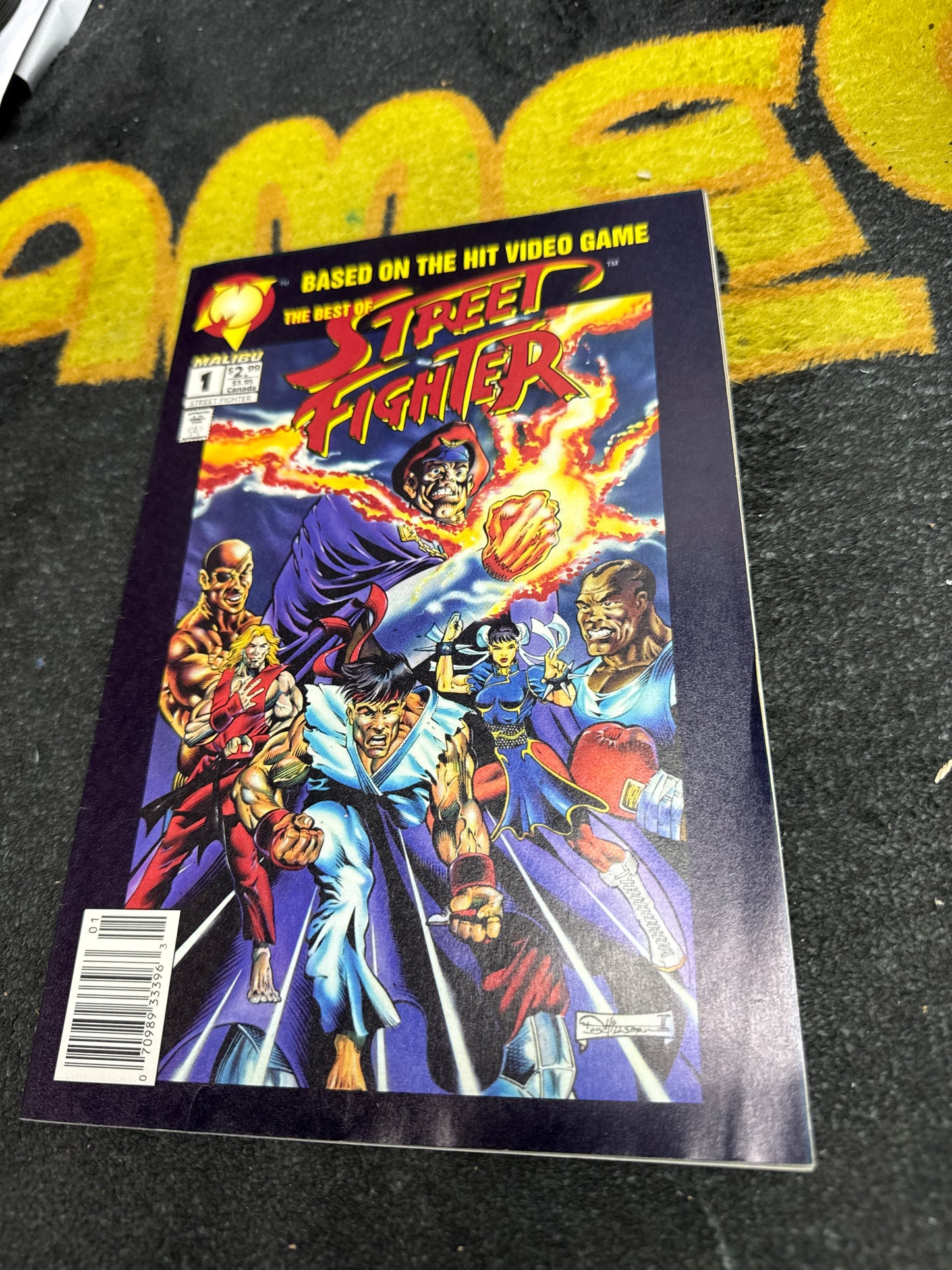 Street Fighter (The Best of) #1 Malibu Comics Newsstand Edition