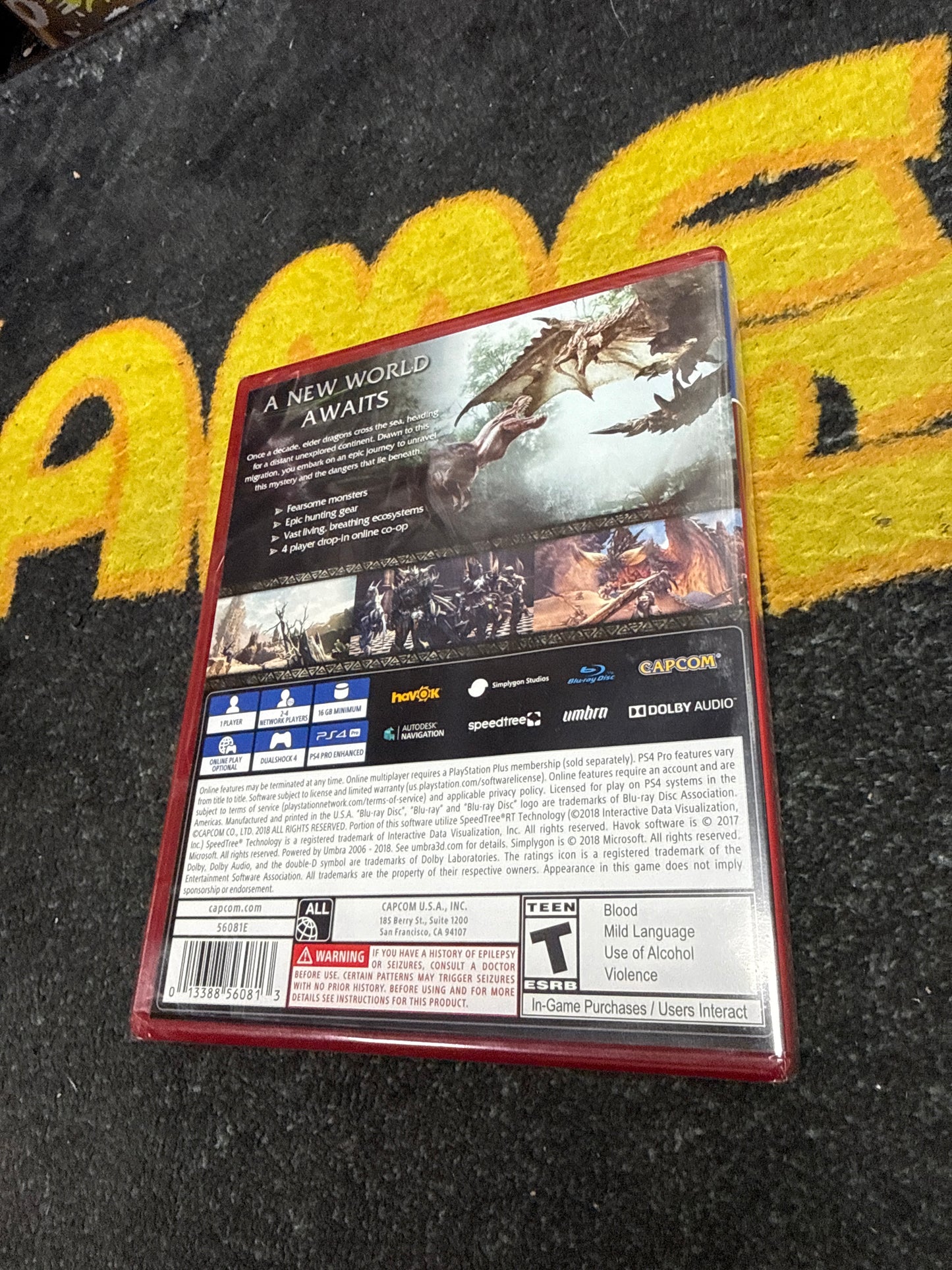 Monster Hunter World (New) PlayStation Hits for Sony PlayStation 4