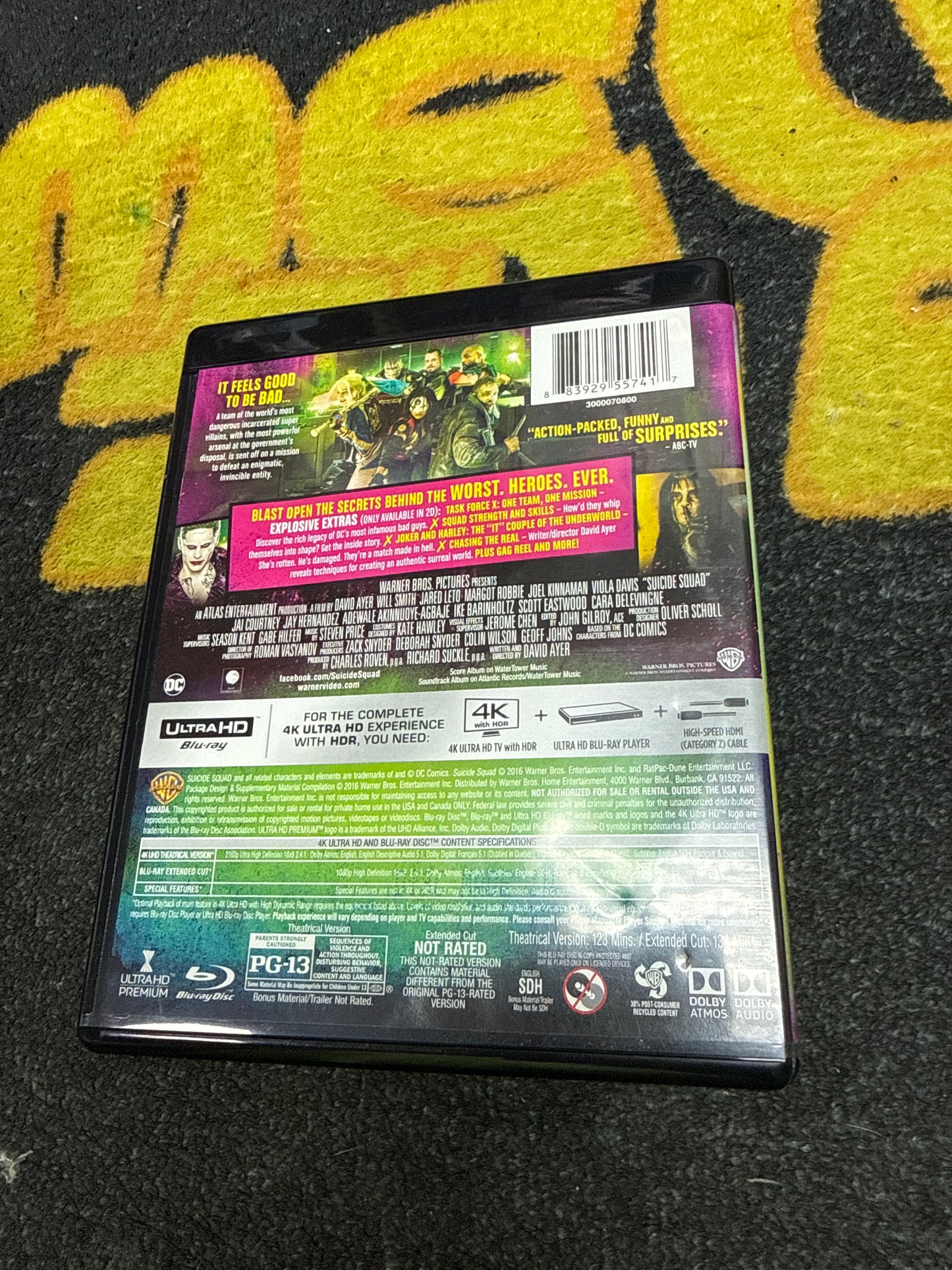 Suicide Squad 4K + Blu Ray (Used)