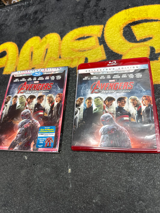 Avengers Age of Ultron Collectors Edition 3D Blu Ray + Blu Ray with Slip Cover (Used)